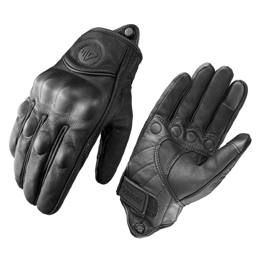 Gants de moto en cuir pour homme et femme, gants d'hiver pour cyclisme, moto, motocross, VTT et protection de vélo